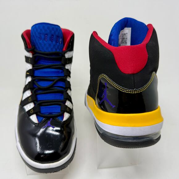 Nike Air Jordan Aura Rivals Basketball Shoe Mens 8 1/2 Black S1525 Sturdy Sporty - Picture 6 of 16